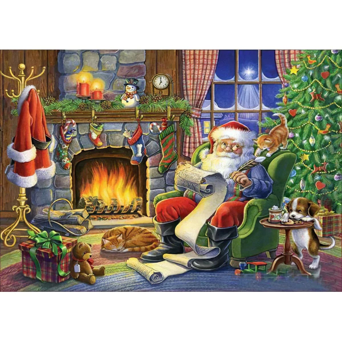 Le Père Noël dans la Cheminée – Décoration festive en impression 3D Le Père Noël dans la Cheminée – Décoration festive en impression 3D