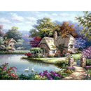 Beau paysage pastoral Diamond Painting Broderie Diamant