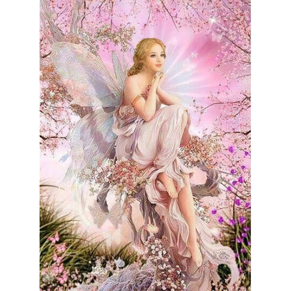 Diamond Painting 30x30cm Petite Fille Et Chiot Ballet - Kit Broderie Diamant Pour Décoration Murale