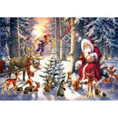 Les animaux du père Noël Diamond Painting Broderie Diamant
