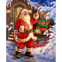 Kit Diamond Painting 5D Père Noël - Peinture Diamant Adulte 30x40 Cm - DIY Déco Noël - Complet Avec Outils - 1