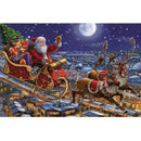 Nuit noire avec le père Noël Diamond Painting Broderie Diamant