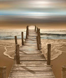 Plage du pont Diamond Painting Broderie Diamant