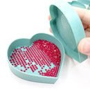 Rangement de broderie diamant en forme de cœur- Broderie Diamant Club.