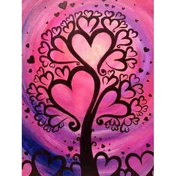 Arbre d'amour Diamond Painting Broderie Diamant