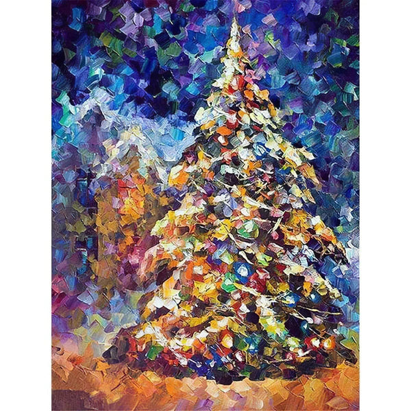 Arbre de Noël coloré Diamond Painting Broderie Diamant