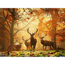 Arbres et cerfs Diamond Painting Broderie Diamant