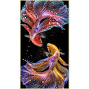 Beau poisson siamois Diamond Painting Broderie Diamant