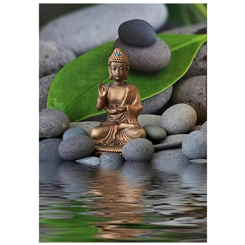 Bouddha et l'eau Diamond Painting Broderie Diamant