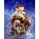 Cerfs et Père Noël Diamond Painting Broderie Diamant