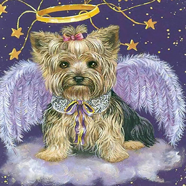 Chien d'ange Diamond Painting Broderie Diamant