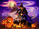 Citrouille d'Halloween Diamond Painting Broderie Diamant