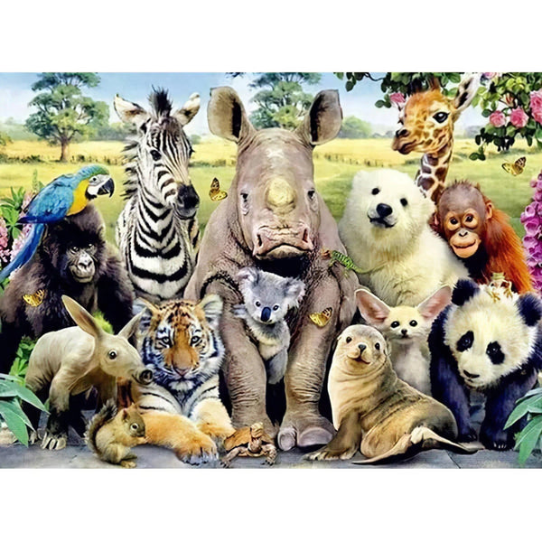 Différents animaux Diamond Painting Broderie Diamant