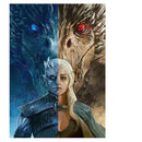 Fille & Dragon Diamond Painting Broderie Diamant