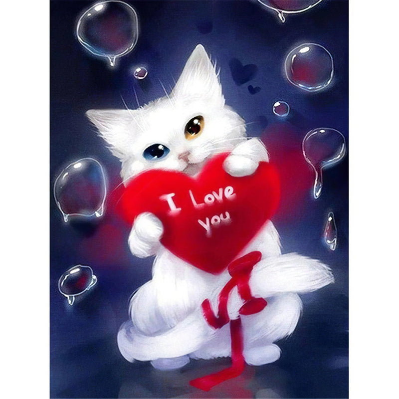 J'aime chat Diamond Painting Broderie Diamant