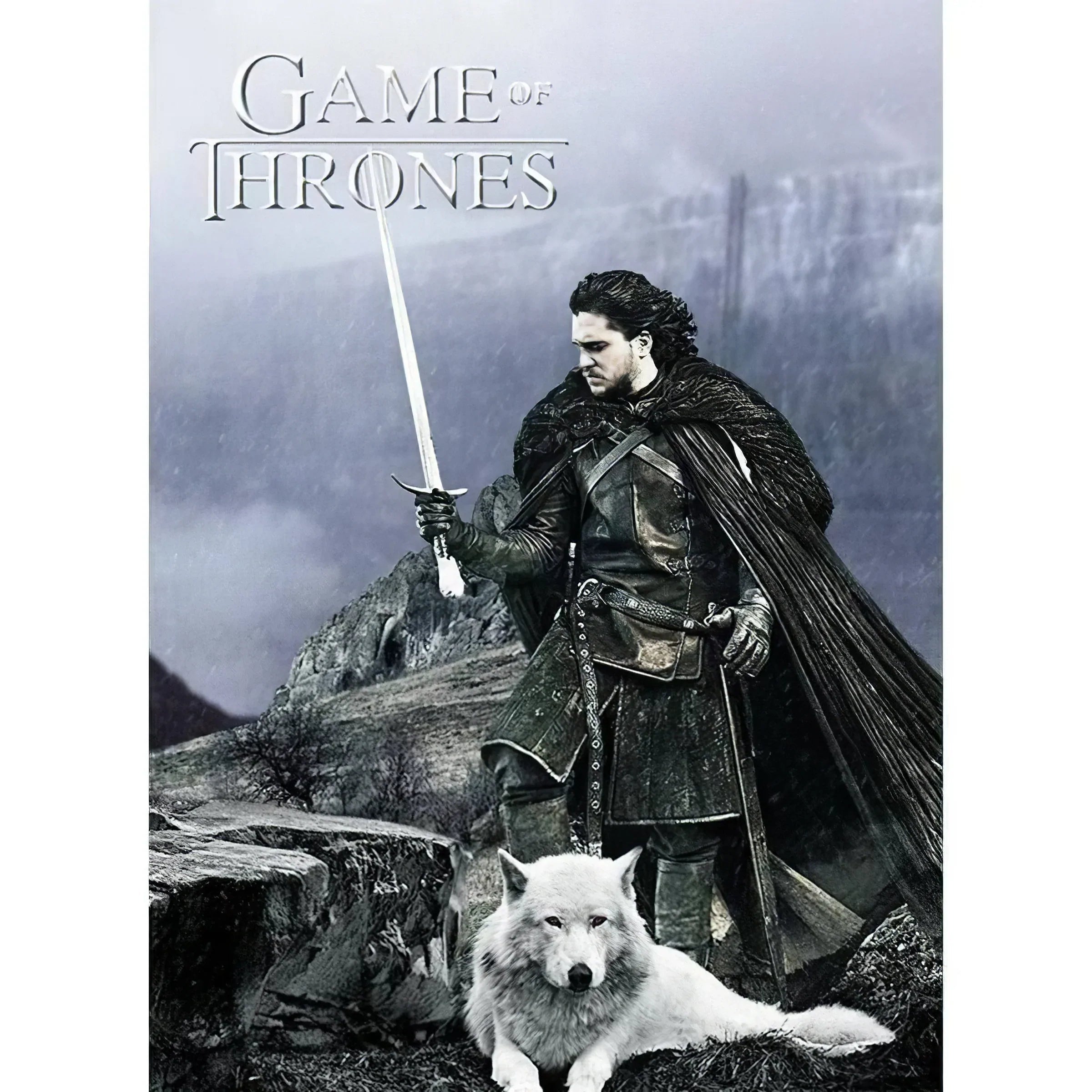 Kit Peinture Diamant 5D Game Of Thrones - Toile 50x60 Cm, Diamants Colorés, Stylo Et Outils Inclus - Art DIY, Décoration Murale, Cadeau