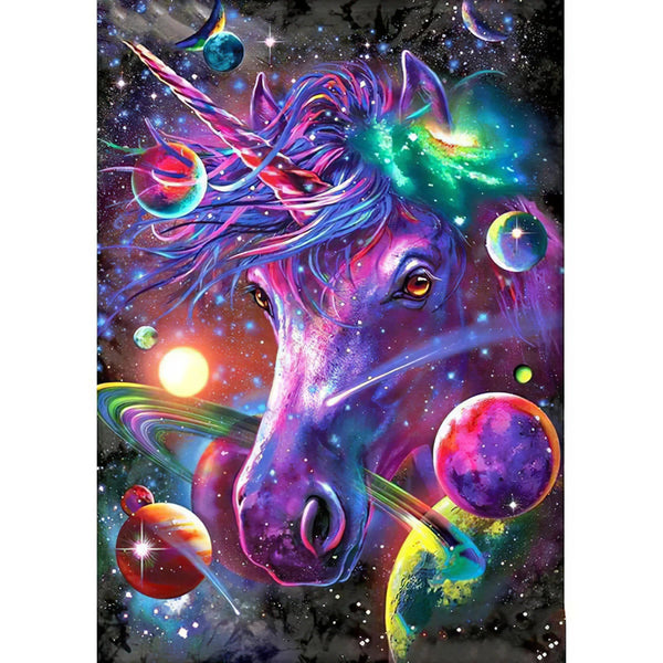 Licorne colorée univers Diamond Painting Broderie Diamant