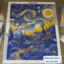 Licorne colorée univers Diamond Painting Broderie Diamant Resultat Final