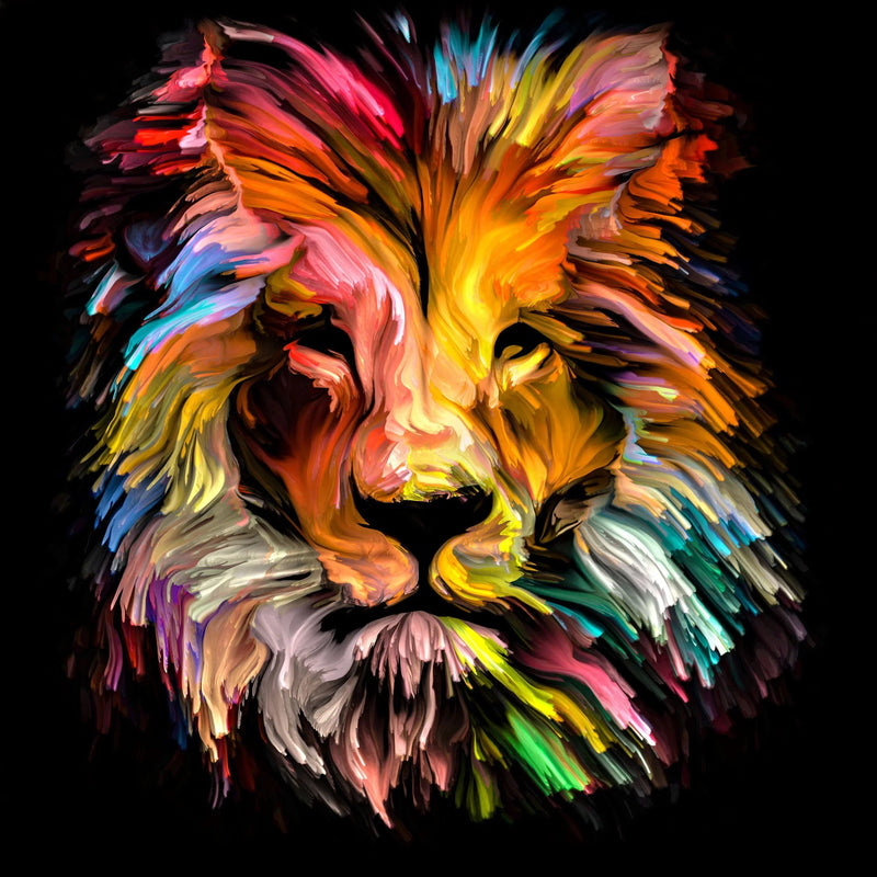 Lion Peinture Diamond Painting Broderie Diamant