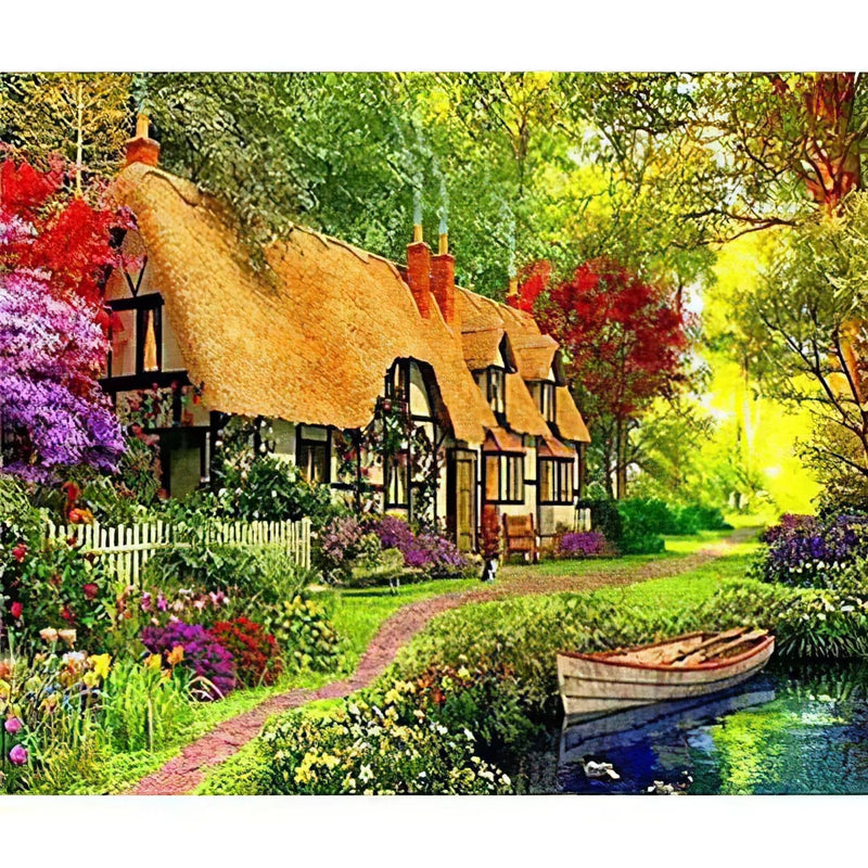 Magnifique Maison de Campagne Diamond Painting Broderie Diamant