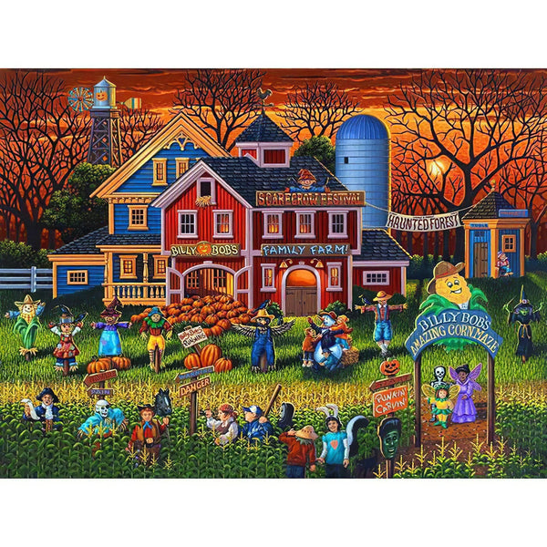 Maison de ferme d'Halloween Diamond Painting Broderie Diamant