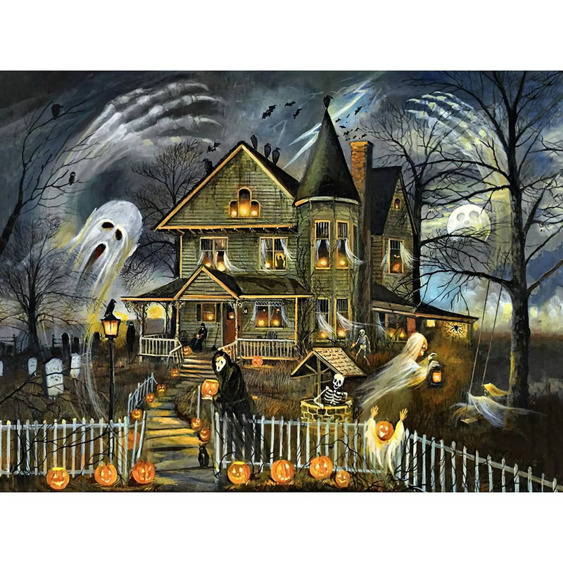 Maison fantôme d'Halloween Diamond Painting Broderie Diamant