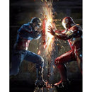 Marvel Captain America contre Iron Man Diamond Painting Broderie Diamant