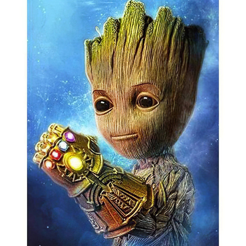 Marvel Groot Avec Thanos Power Diamond Painting Broderie Diamant