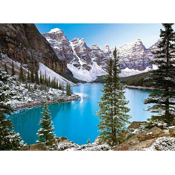 Montagne et lac au Canada Diamond Painting Broderie Diamant