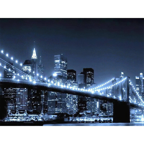 Pont de la ville noire Diamond Painting Broderie Diamant