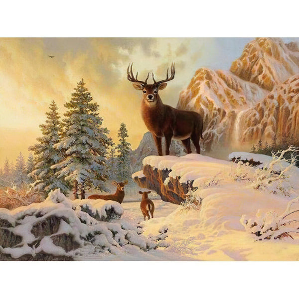 Roi des cerfs Diamond Painting Broderie Diamant