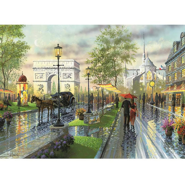 Rue des jours de pluie Diamond Painting Broderie Diamant