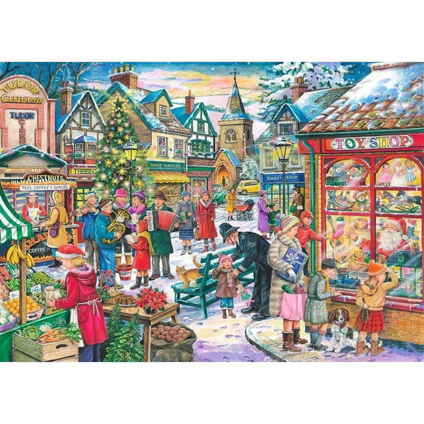 Rue du Village de Noël Diamond Painting Broderie Diamant