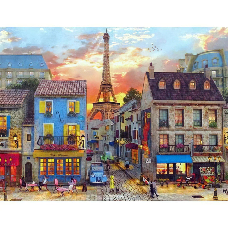 Rues de campagne de la ville de Paris Diamond Painting Broderie Diamant