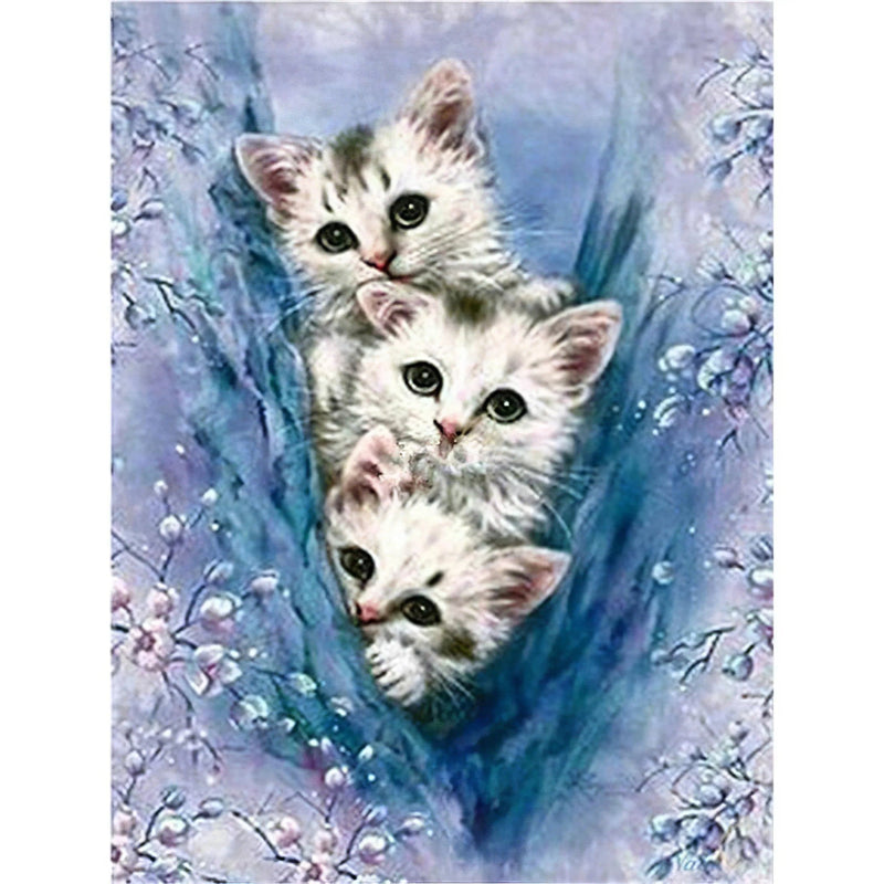 Trois chats Diamond Painting Broderie Diamant