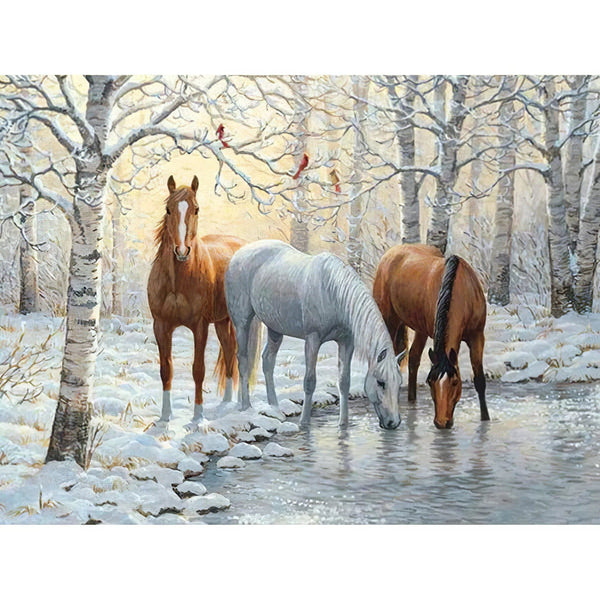 Trois chevaux Diamond Painting Broderie Diamant