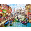 Voyage en bateau sur les canaux de Venise Diamond Painting Broderie Diamant